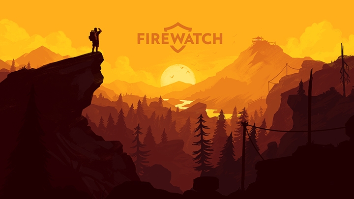 Обои в стиле firewatch